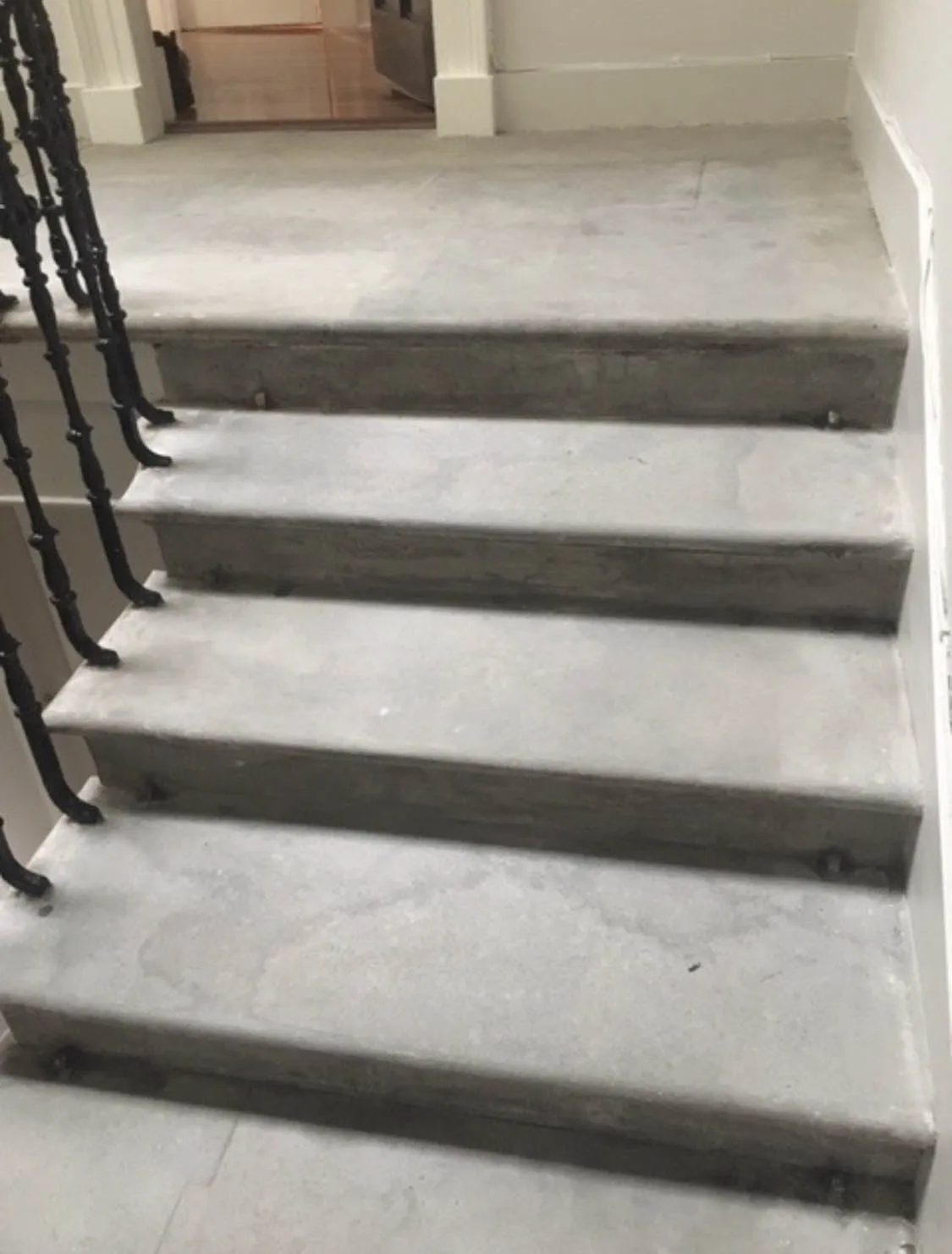 Cleaned stone stairwell in Edinburgh